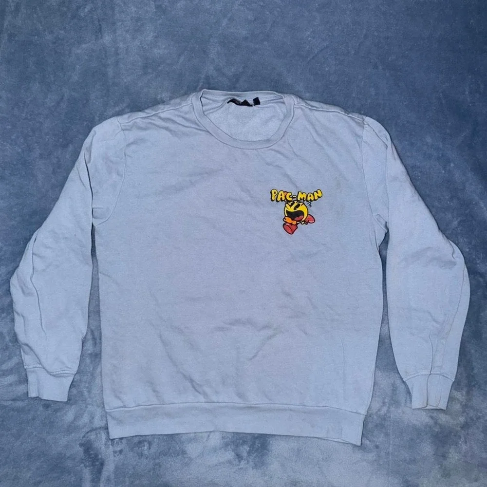 Pac Man blue sweatshirt Size m